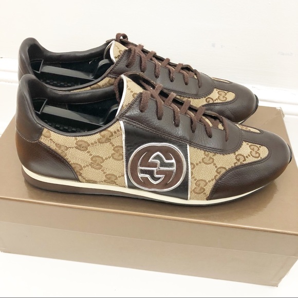 Gucci Other - Mens Gucci Classic Sneakers GG Pattern Size 9